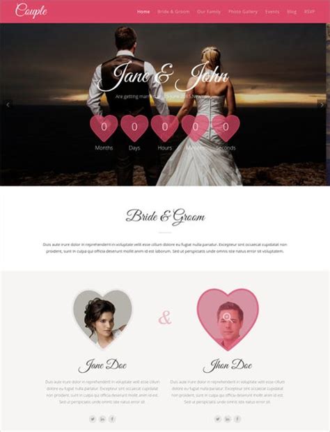 32 Wedding Website Themes And Templates