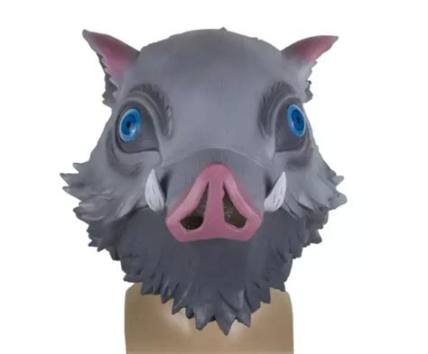 Hashibira Inosuke Latex Mask Cosplay Prop Soft Emulsion Masks Halloween