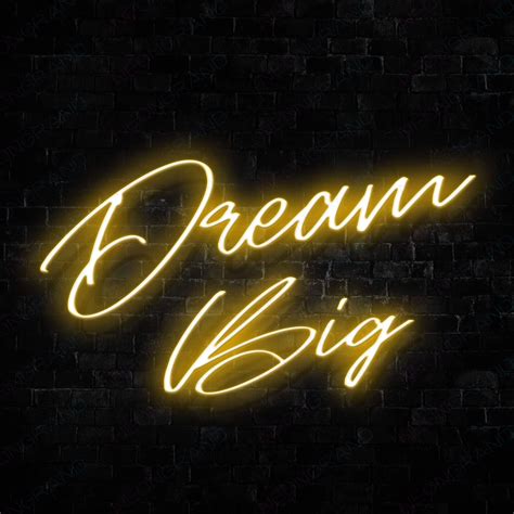 Dream Big Pink Neon Aesthetic Led Neon Sign With This Dream Big Pink