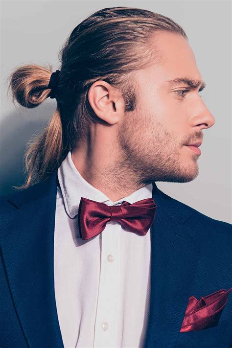 45 Wedding Hairstyles For Men To Look Formal Long Hair Styles Men