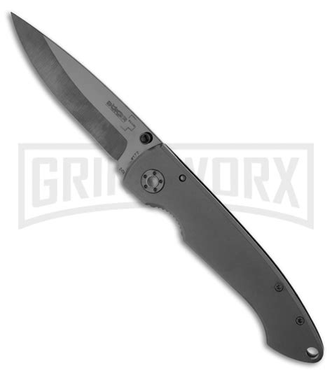 Boker Plus Anti Mc Folding Knife Ceramic Plain Grindworx