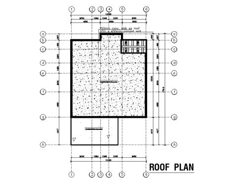 Roof Plan Of X M House Plan Is Given In This Autocad Drawing File Download Now Cadbull