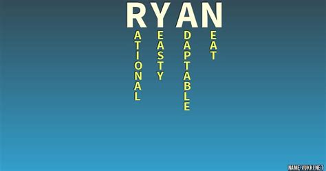 The Meaning Of Ryan Name Meanings
