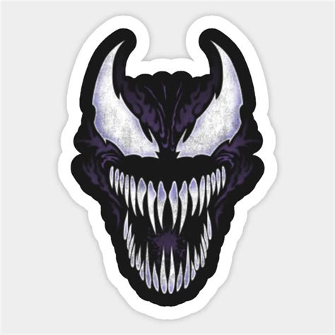 Venom Comicbook Logo Sticker 1 Inch 3 Inch 5 Inch Vinyl