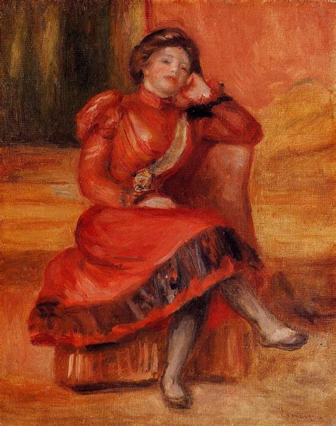 Spanish Dancer In A Red Dress 1896 Pierre Auguste Renoir Medium Oil