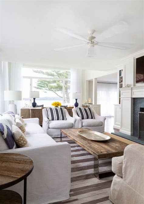 On trend designs in quality fabric, lounge in style with wam's beach towel range. Beach House with Subtle Blue and White Interiors - Home ...