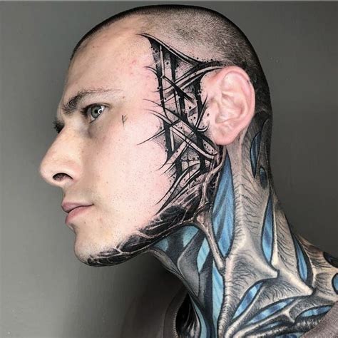 Tattooed Faces Squad On Instagram By Gromov Blackworktattoo