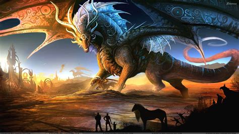 43 Fantasy Dragon Art Wallpaper On Wallpapersafari