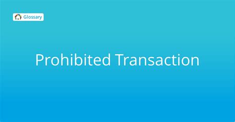 Prohibited Transaction Think Realty