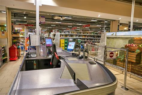Interior Shot Of Rewe City Supermarket Editorial Image Image Of Shop