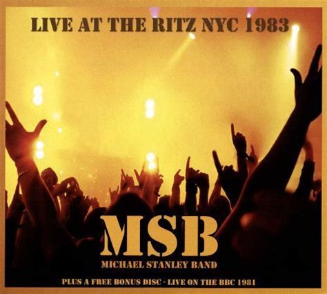 michael stanley band live at the ritz nyc 1983 [cd] ritz gees stanley good times rock and