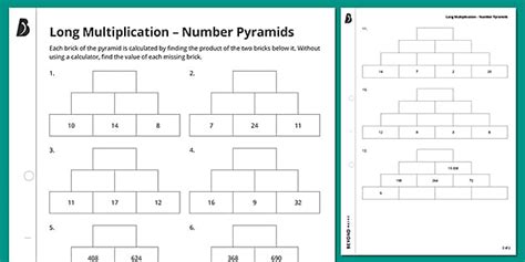👉 Long Multiplication Number Pyramids Ks3 Maths
