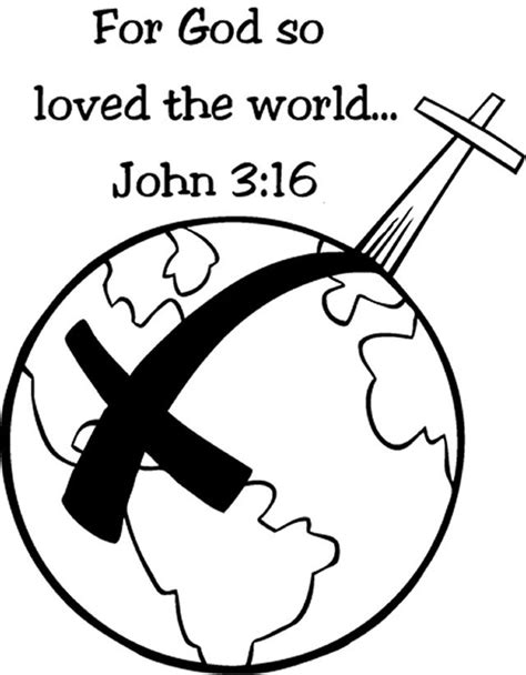 John 3 16 Coloring Pages