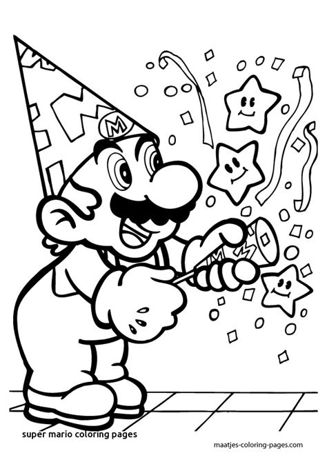 Mario Christmas Coloring Pages At Free Printable
