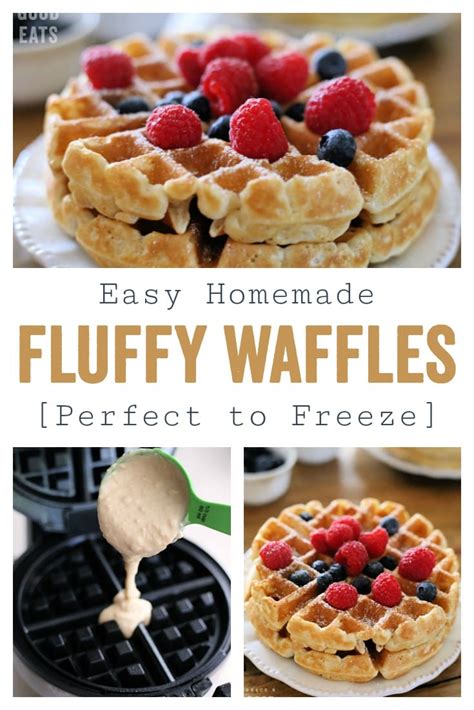 Fluffy Homemade Waffles Recipe So Easy Grace And Good Eats