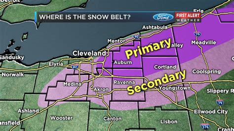 Where Is The Secondary Lake Erie Snow Belt In Ohio