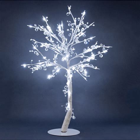 Hi Line T Floral Lights Lighted Crystal Tree With 96 Led Lights