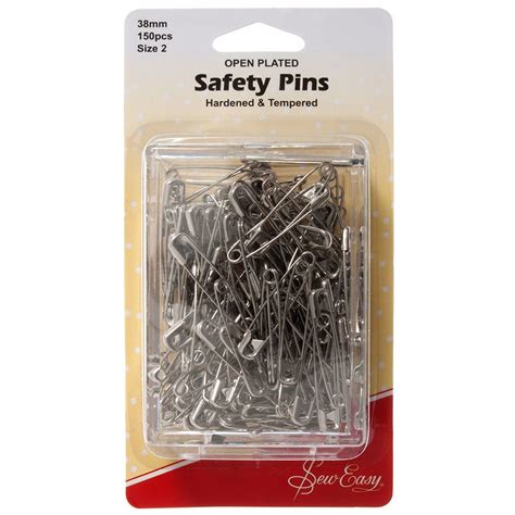 Sew Easy 38mm Safety Pins Qty 150 Sew Essential