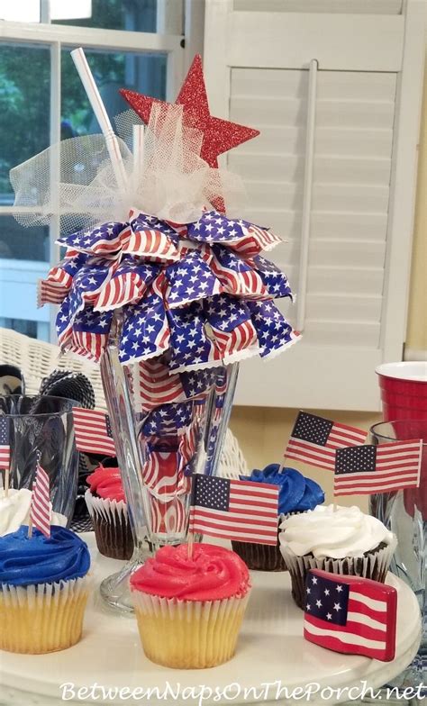 Memorial Day Table Centerpiece 4th Of July Party Fourth Of July 4th