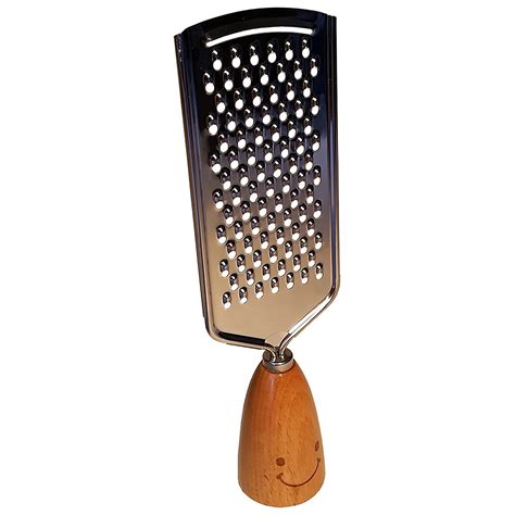 Handheld Cheese Grater Stainless Steel With Wooden Handle 1 Amazon
