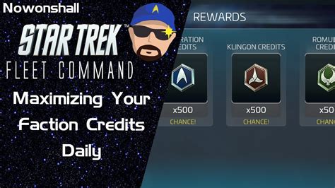 Star Trek Fleet Command Maximizing Your Faction Credits Daily Youtube
