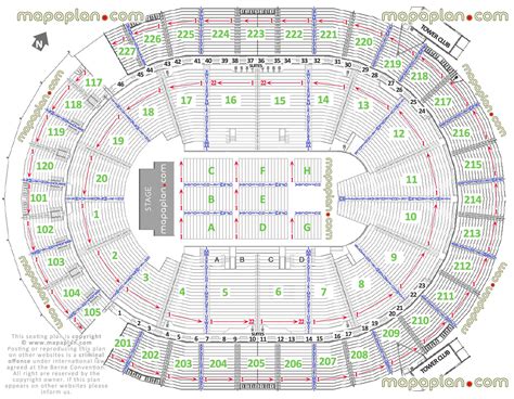 New T Mobile Arena Mgm Aeg Detailed Seat And Row Numbers End Stage