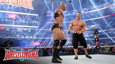 John Cena Returns To Join Forces With The Rock Wrestlemania On Wwe Network Youtube