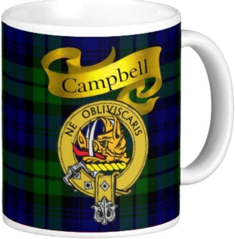 Scottish Clan Campbell On 11 Oz Ceramic Coffee Mug Clan