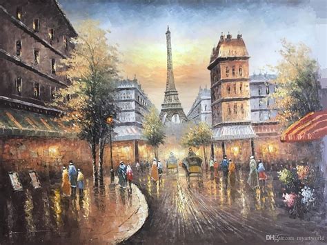 2020-framed-eiffel-tower,paris-street-city-views,pure-hand-painted