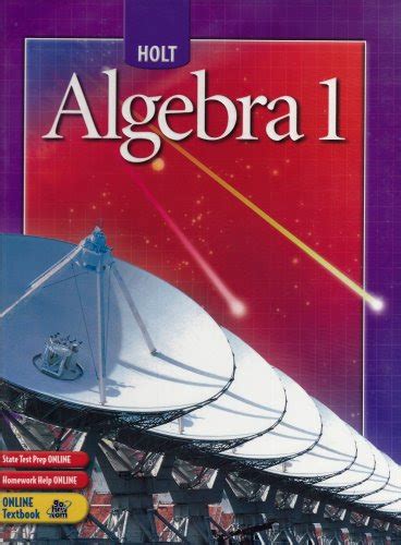 Ebook Pdf⋙ Holt Algebra 1 Student Edition By James E Schultz Paul A
