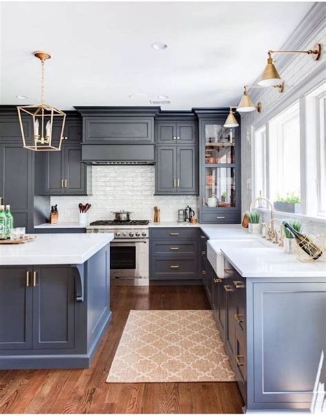 36 Best Beautiful Blue And White Kitchens To Love Kitchen Decor
