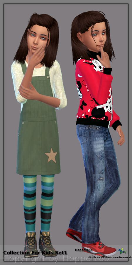 Ts4 Fashion Collection For Kids Set1 By Hoppel785