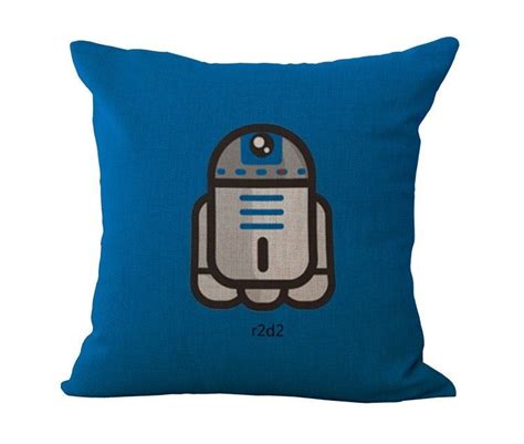 Star Wars Retro R2 D2 Cushion Cover With Feather Inner New Mint