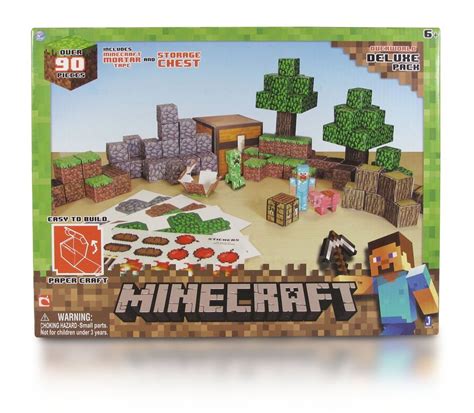 Minecraft Papercraft Overworld Deluxe Set The Granville Island Toy