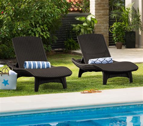 Maybe you would like to learn more about one of these? Keter resin plastic outdoor chaise lounge chairs, set of 2 ...