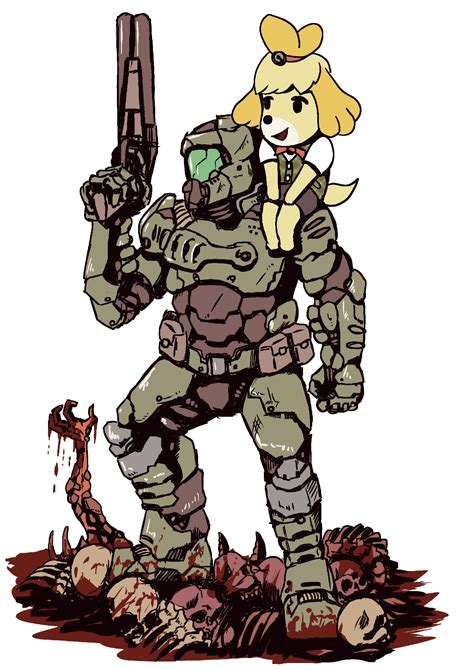 Random Doomguy And Isabelle Are Fast Becoming 2020s Most Wholesome
