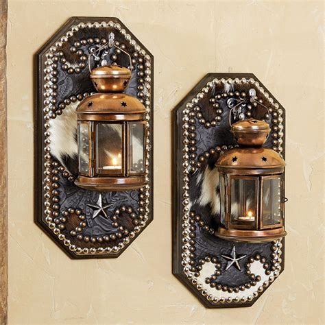 Western Wall Sconce Candle Holder Wall Candle Holders Western