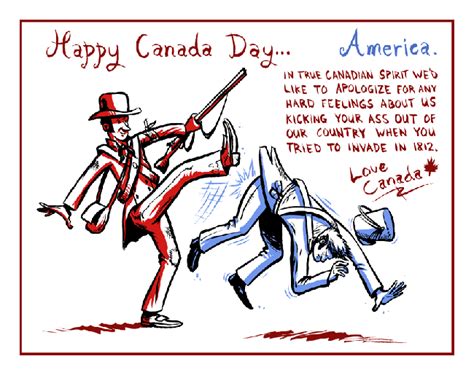 Happy Canada Day Cartoons Feathertale