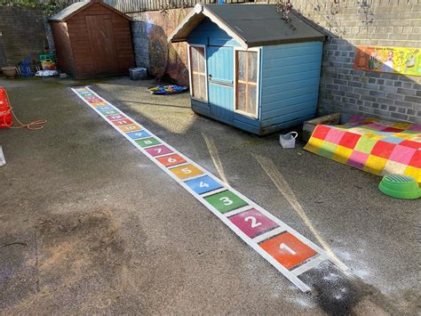 Number Ladder 0 20 Solid Playground Marking For Schools