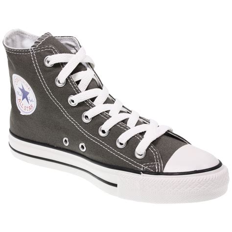 Converse All Star 1j793 Grey Charcoal Hi Top Oxford Canvas Shoes Boots