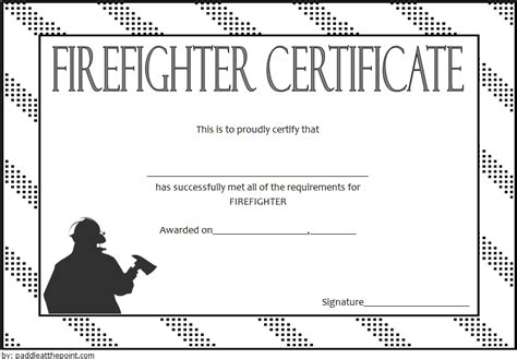 Free Fire Department Certificate Templates Printable Templates