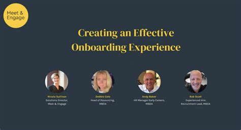 Creating An Effective Onboarding Experience Webinar Meet And Engage