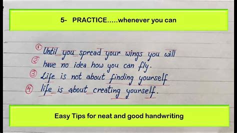 Good Handwriting Tips How To Improve Handwriting Handwriting Practice Youtube