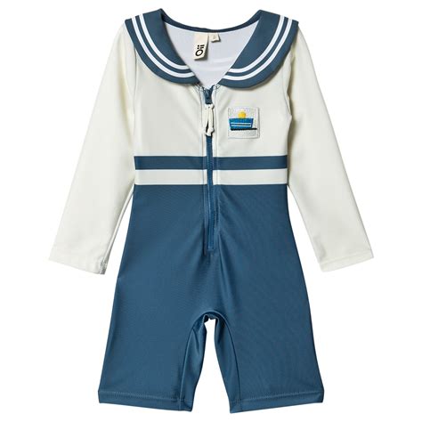 Oii Summer White Sailor Uv Suit Alexandalexa