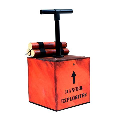 Fake Dynamite Sticks Tnt Detonator Led Light Box Halloween Decor Movie