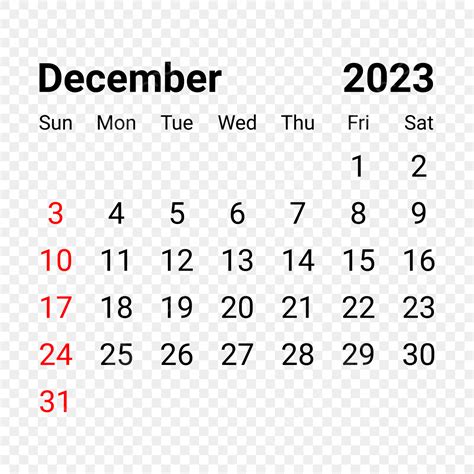 Gambar Kalender Desember 2023 Png Kalender Desember 2023 Desember