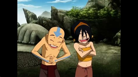 Toph And Aang Laughing Together Youtube