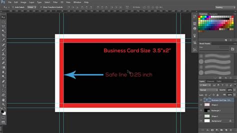 What Is Business Card Bleed Area And Safe Line How To Make Bleed Area