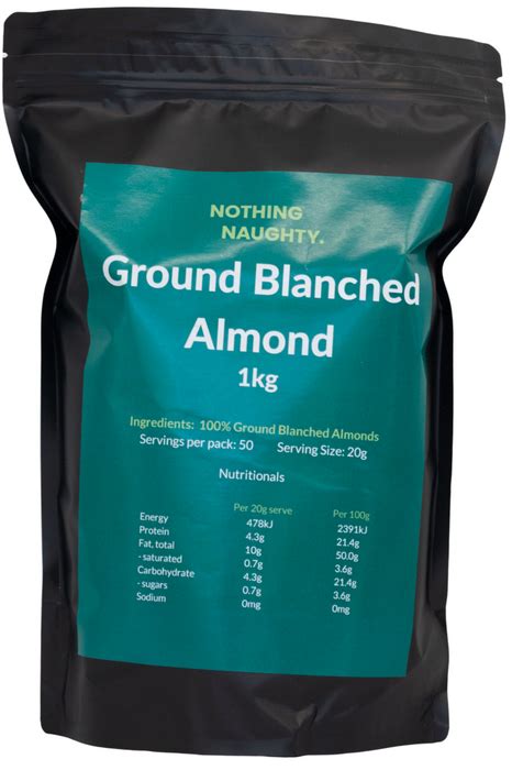 Nothing Naughty Ltd Ground Blanched Almond 1kg Keto And Low Carb