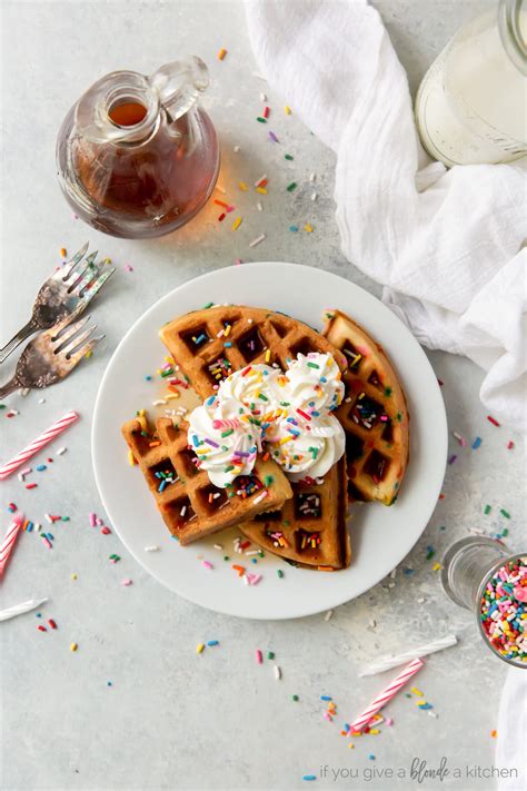 Birthday Cake Mix Waffles If You Give A Blonde A Kitchen